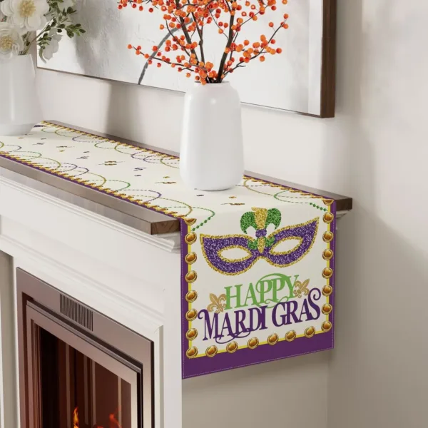 mardi gras table runner 3