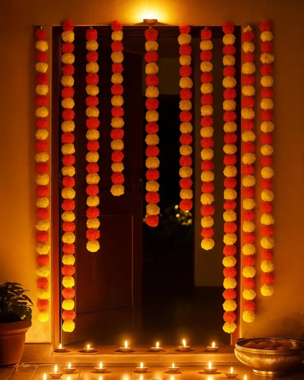 marigold garland decorations 1