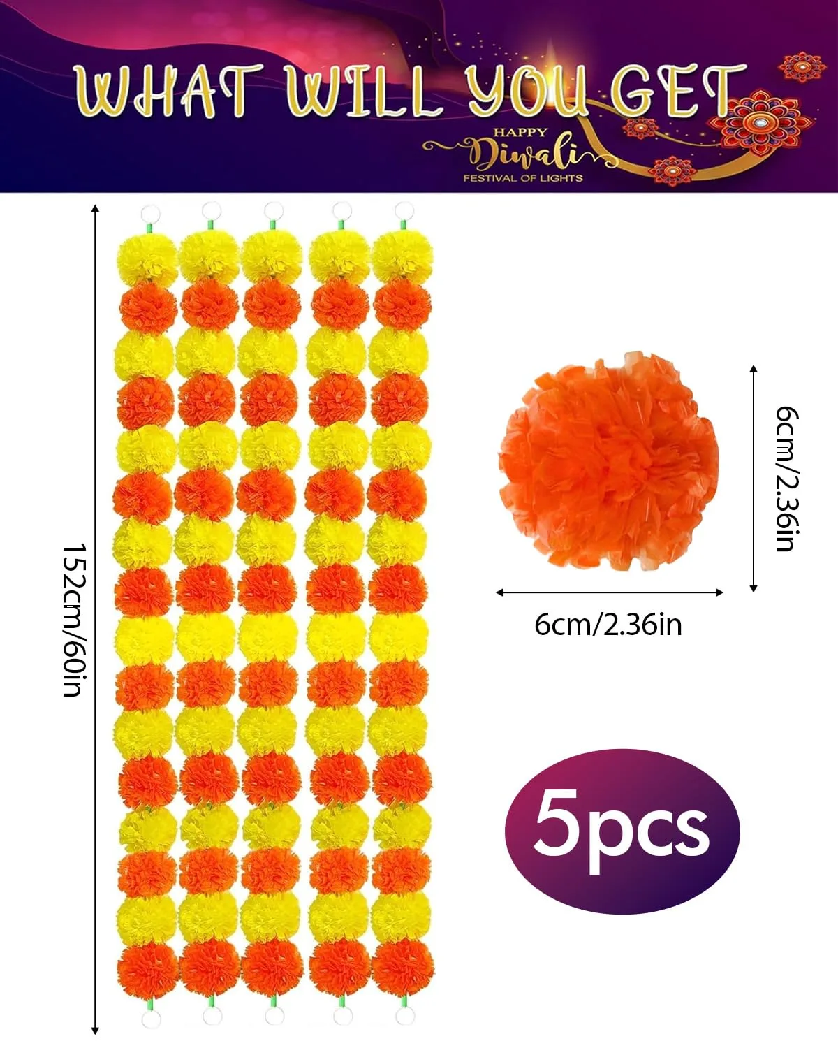 marigold garland decorations 2