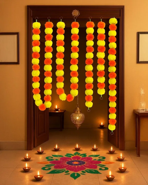 marigold garland decorations 7