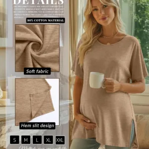 maternity shirts cotton tops 2