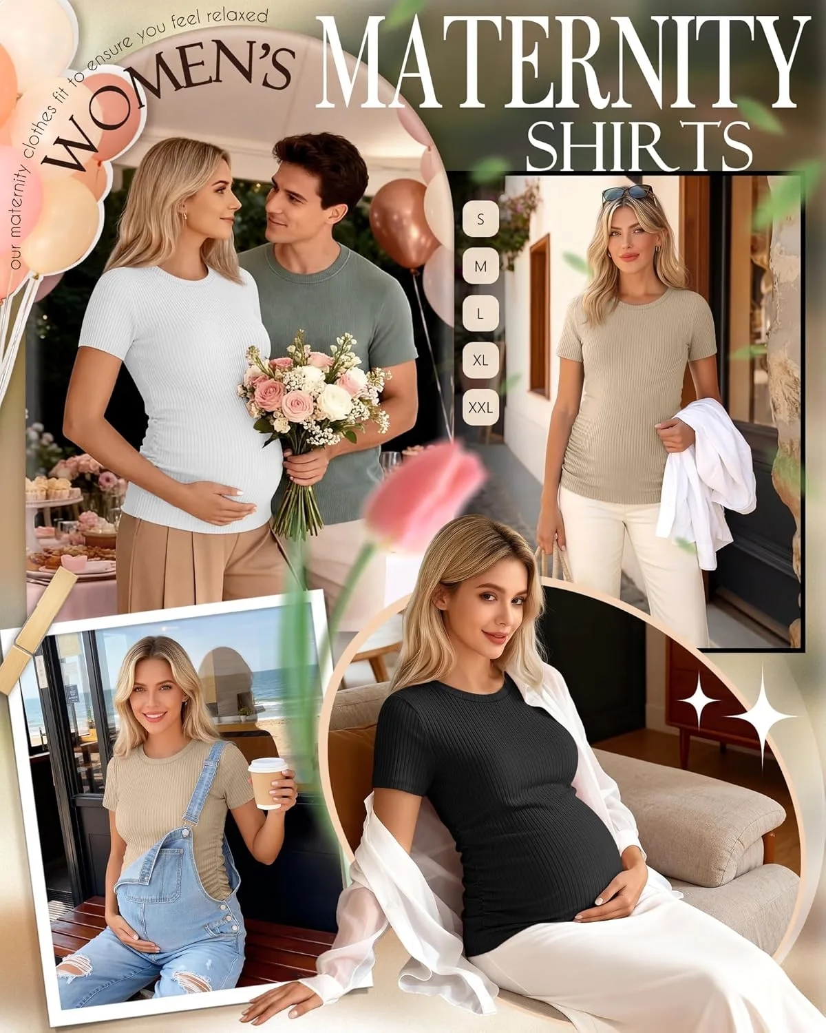 maternity shirts pack 2