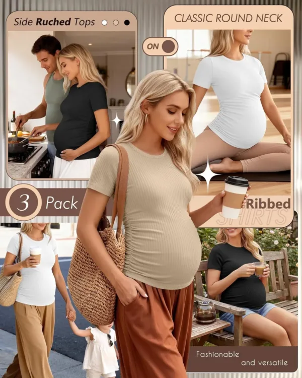 maternity shirts pack 3