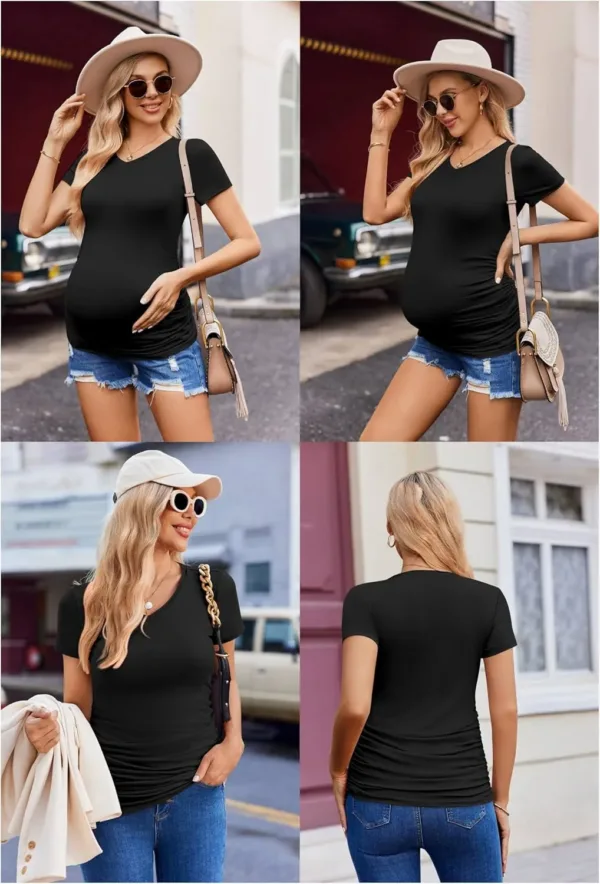 maternity shirts v neck 4