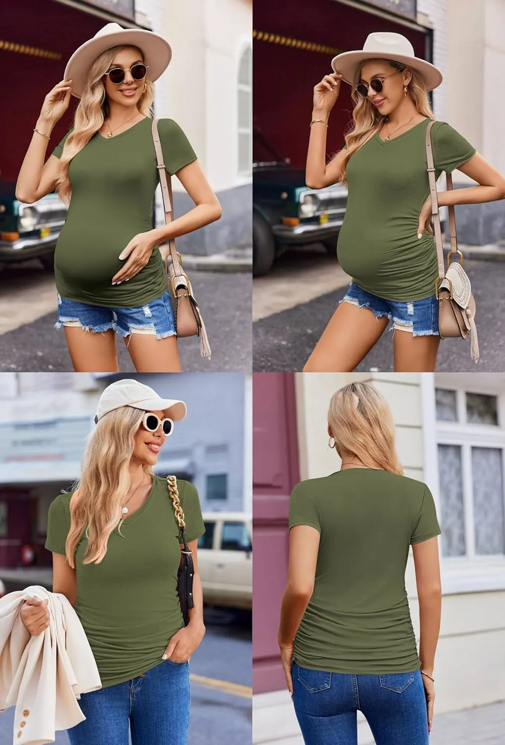 maternity shirts v neck 5