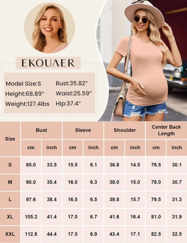 maternity shirts v neck 6