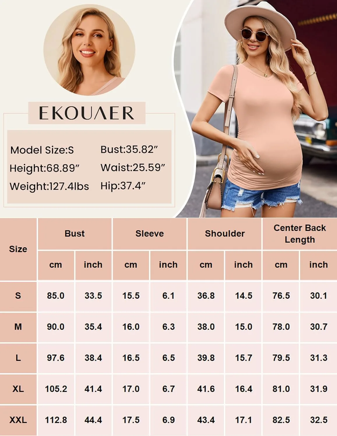 maternity shirts v neck 6