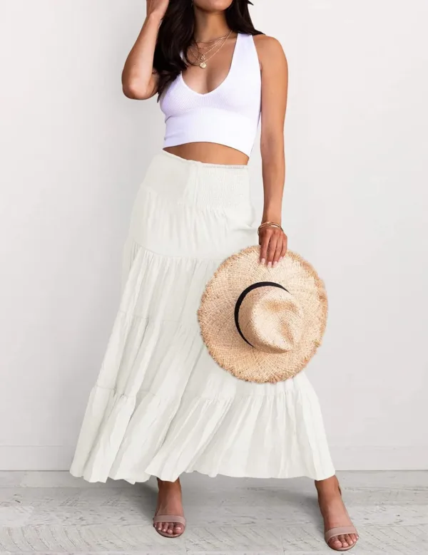 maxi skirt women summer 2