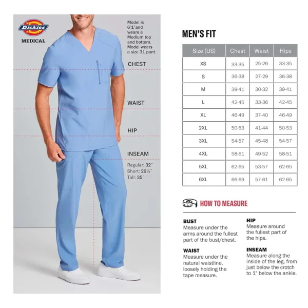 These men's natural rise straight leg pants feature a functional inside drawstring and a 29-inch inseam.