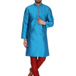 mens art silk kurta 1