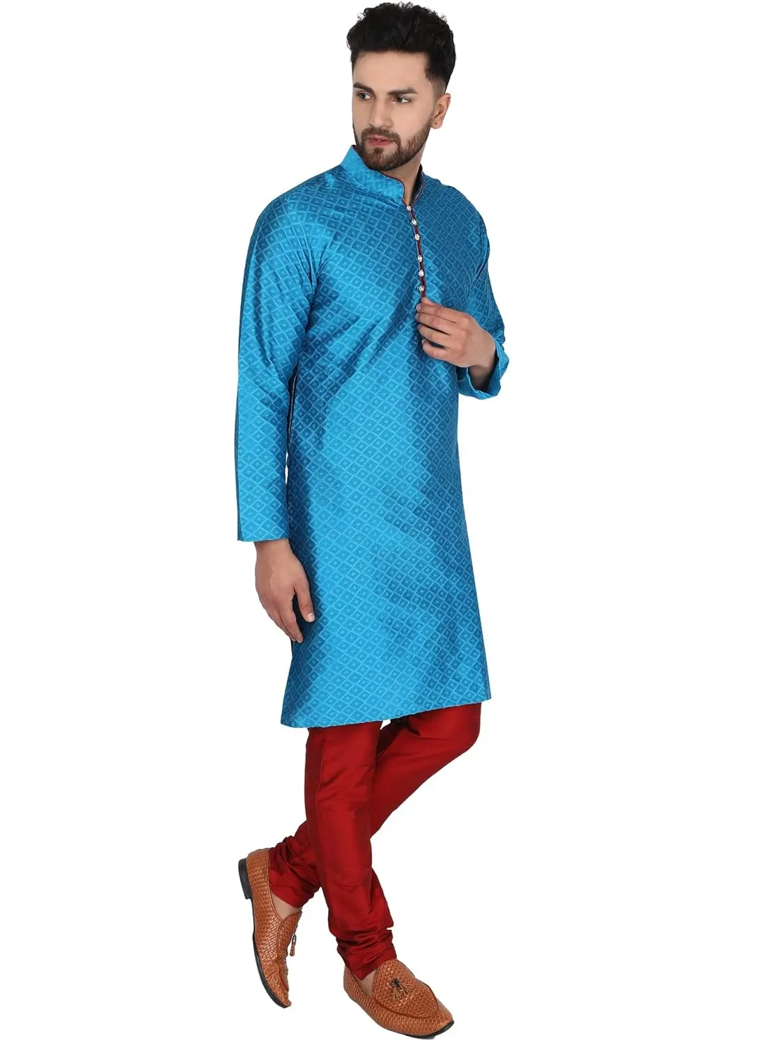 mens art silk kurta 5
