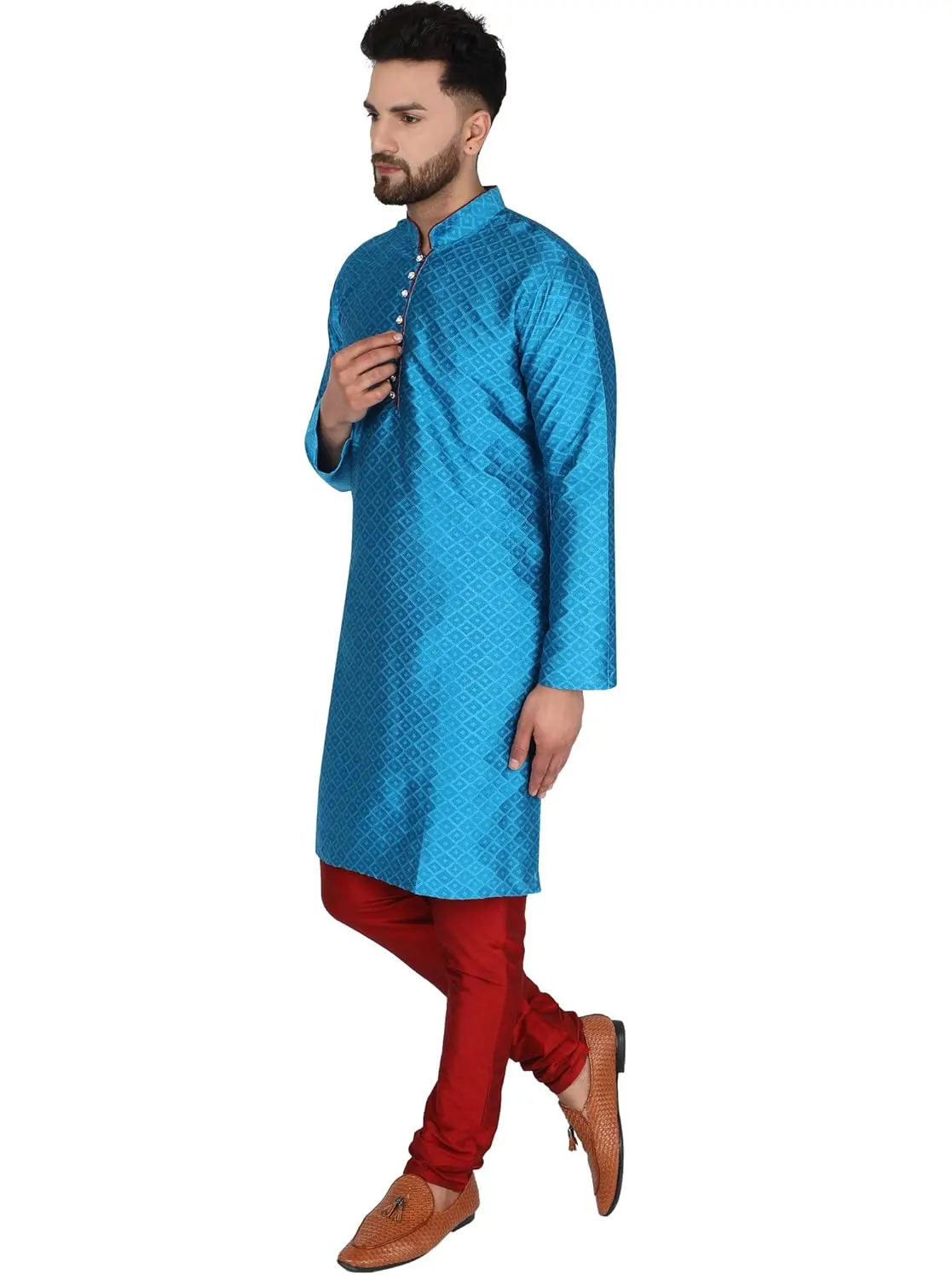 mens art silk kurta 6
