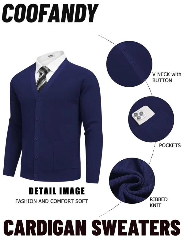mens cardigan sweater 5