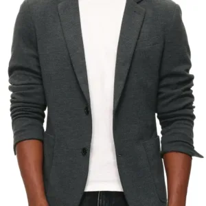 mens casual knit blazer 1
