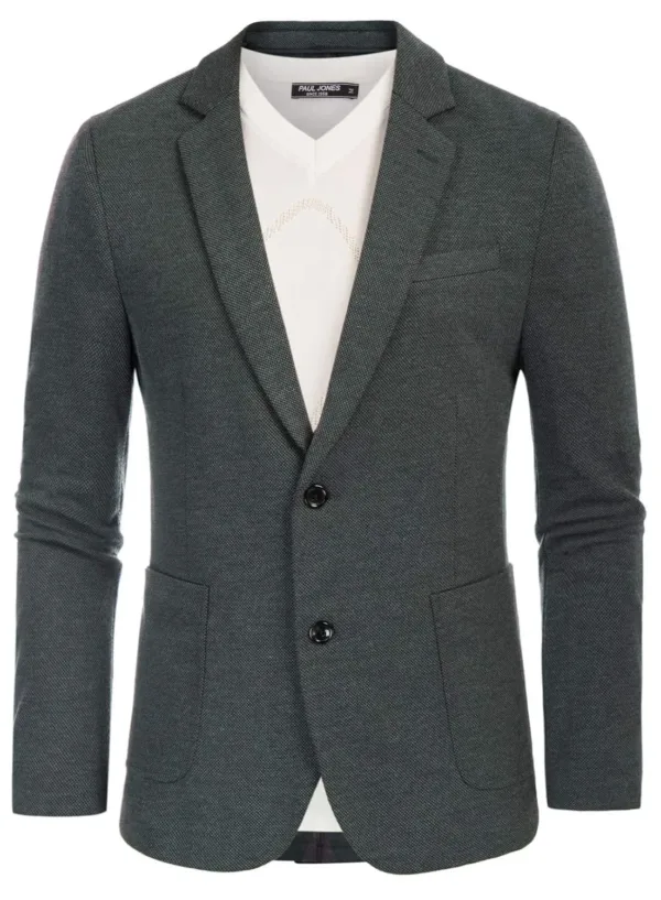 mens casual knit blazer 7