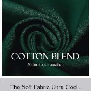 This stylish men's kurta features a modern mandarin collar, roll-up sleeves, and a comfortable cotton blend, perfect for casual or semi-formal wear.