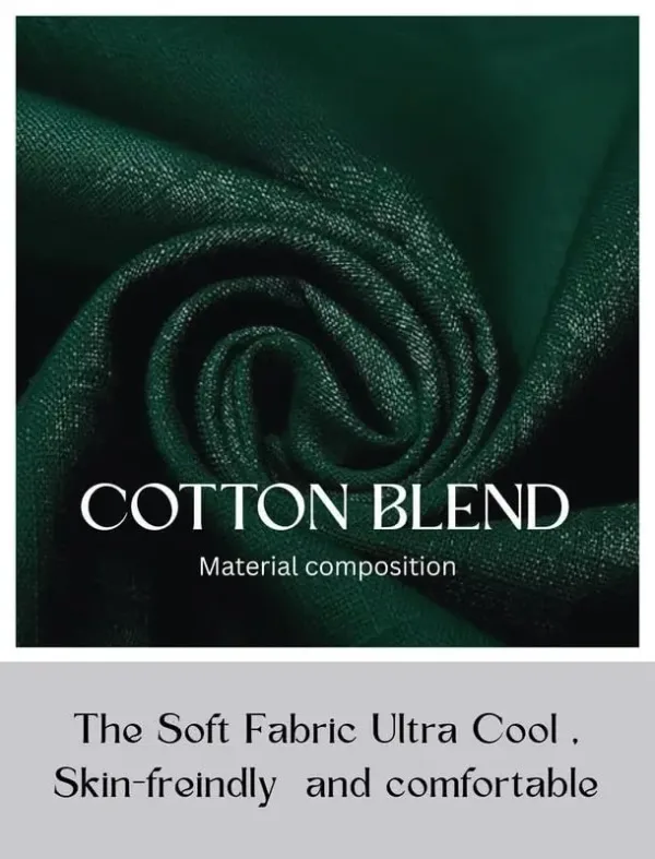 This stylish men's kurta features a modern mandarin collar, roll-up sleeves, and a comfortable cotton blend, perfect for casual or semi-formal wear.