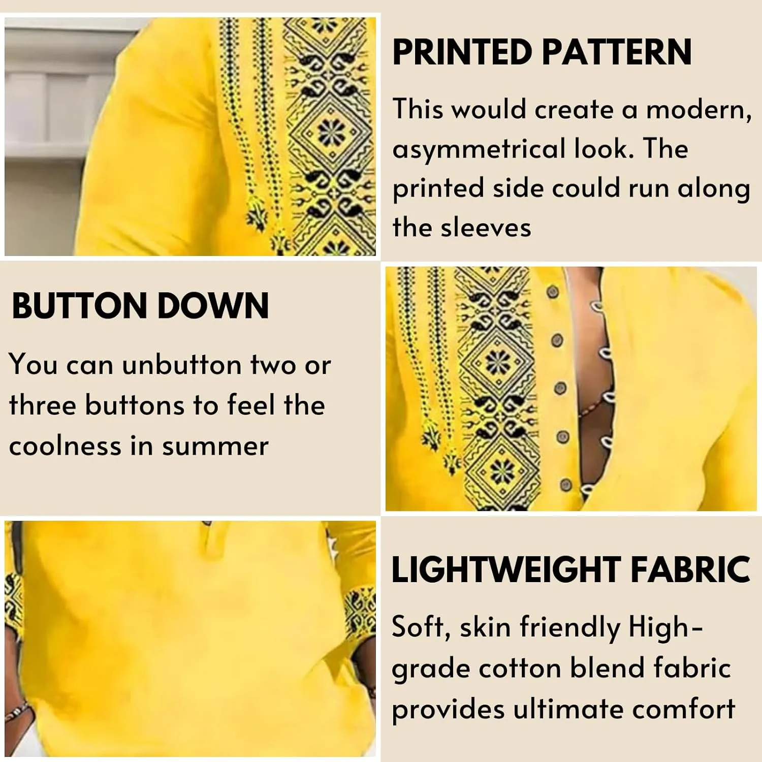 mens cotton kurta mandarin 4