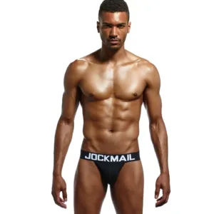 A fashionable and comfortable men's Jockstrap with a wide waistband and a supportive U-shaped pouch.
