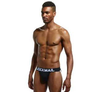 A fashionable and comfortable men's Jockstrap with a wide waistband and a supportive U-shaped pouch.