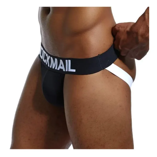A fashionable and comfortable men's Jockstrap with a wide waistband and a supportive U-shaped pouch.