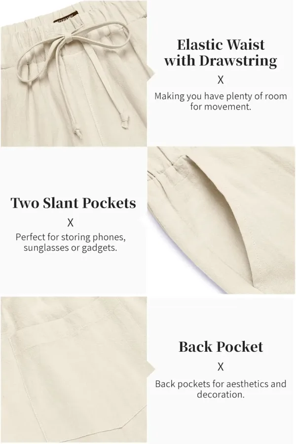 mens linen set beach 5