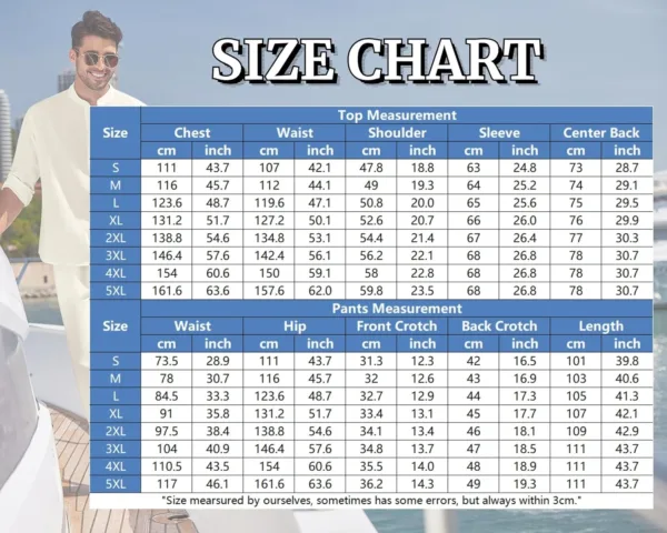 mens linen set beach 6