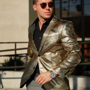 mens metallic blazer 3