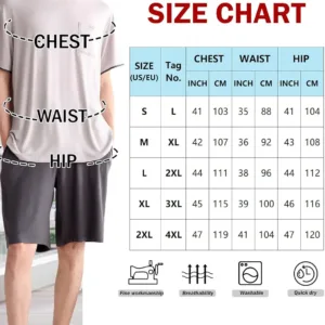 mens pajama set shorts 6