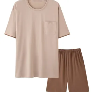 mens pajama set shorts 7