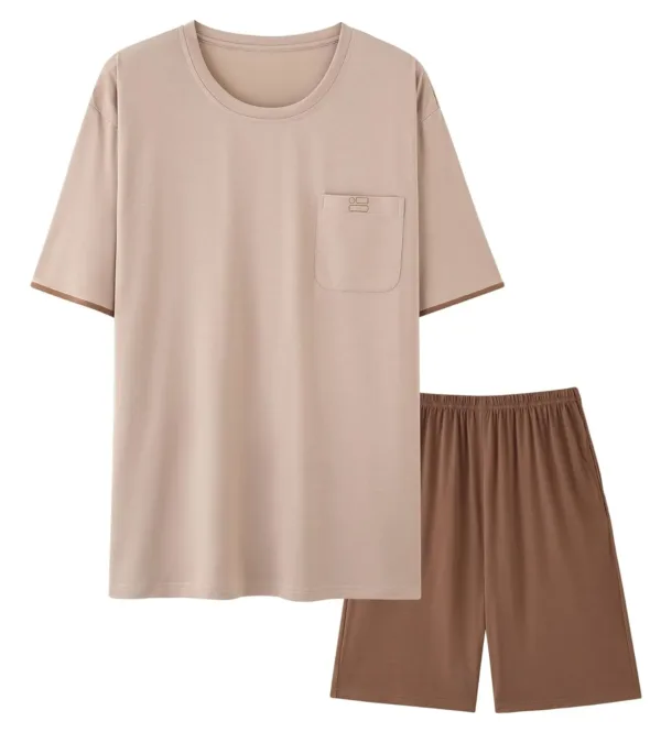 mens pajama set shorts 7