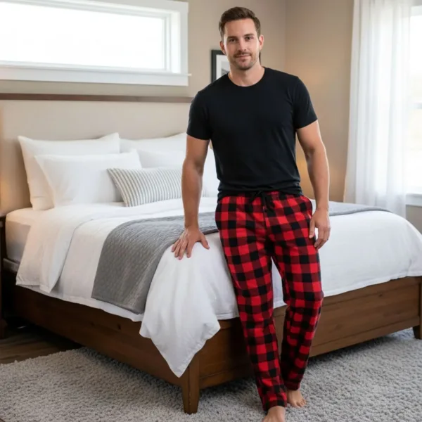 mens plaid pajama pants 7