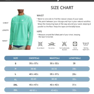 This men's long-sleeve rash guard swim shirt offers UPF 50+ sun protection, quick-drying fabric, and a comfortable, loose fit for swimming and outdoor activities.