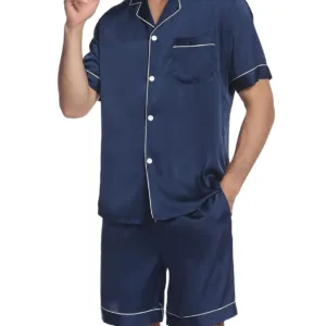 mens satin pajamas set 3