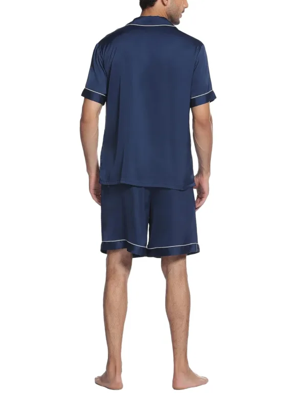 mens satin pajamas set 6