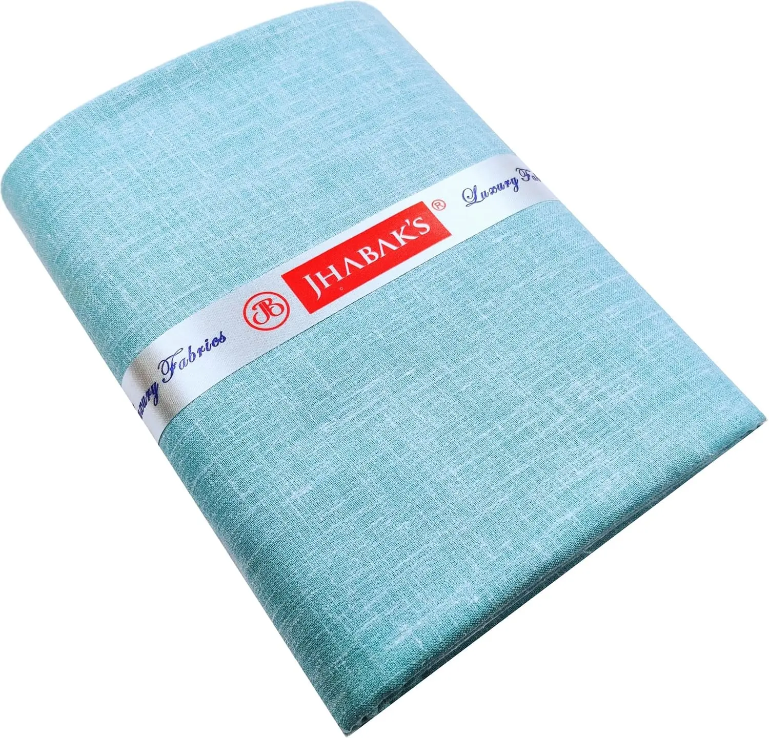 This is a pack of four premium unstitched shirt fabric pieces made from a comfortable and durable cotton linen blend, perfect for tailoring shirts or kurtas for men.