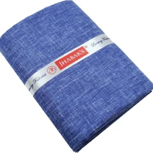 This is a pack of four premium unstitched shirt fabric pieces made from a comfortable and durable cotton linen blend, perfect for tailoring shirts or kurtas for men.