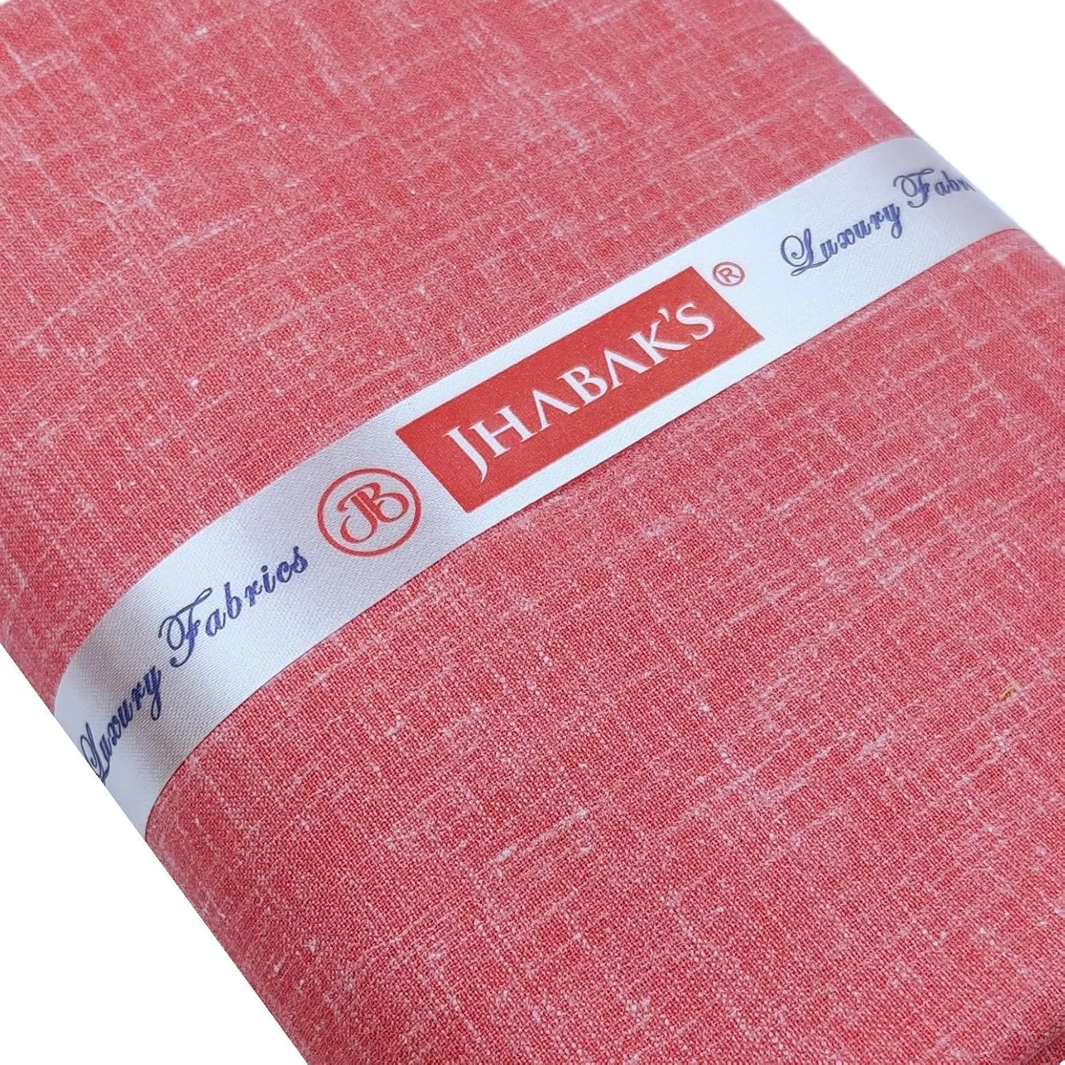 This is a pack of four premium unstitched shirt fabric pieces made from a comfortable and durable cotton linen blend, perfect for tailoring shirts or kurtas for men.