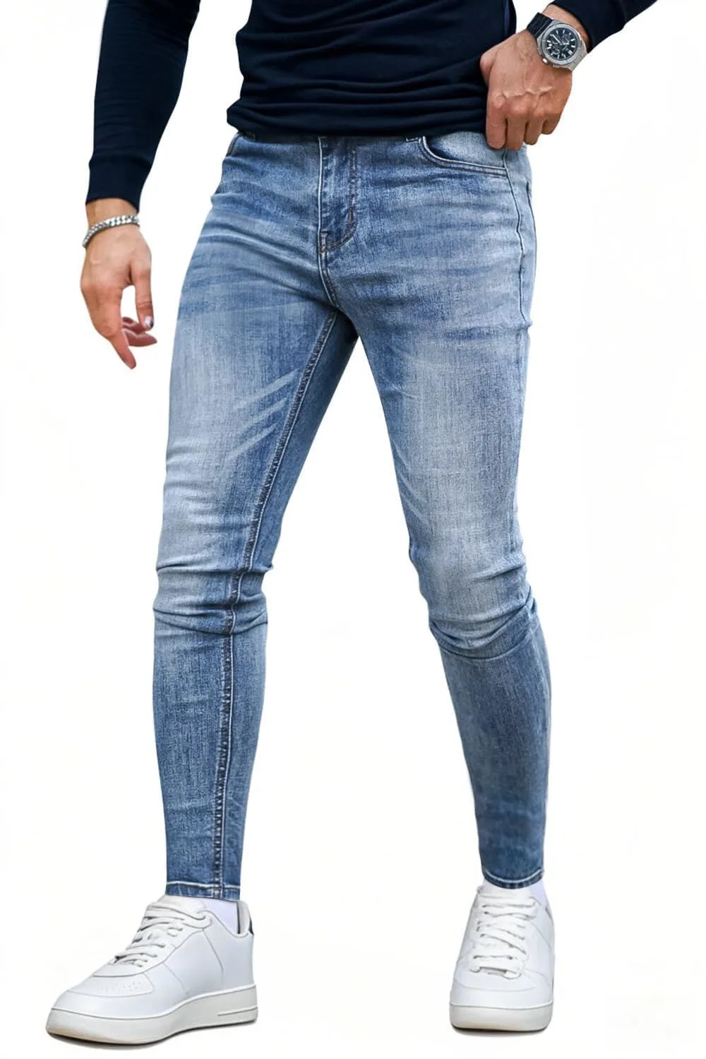 mens skinny stretch jeans 1