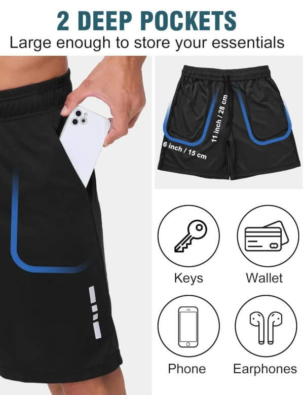 mens sport shorts gym 5