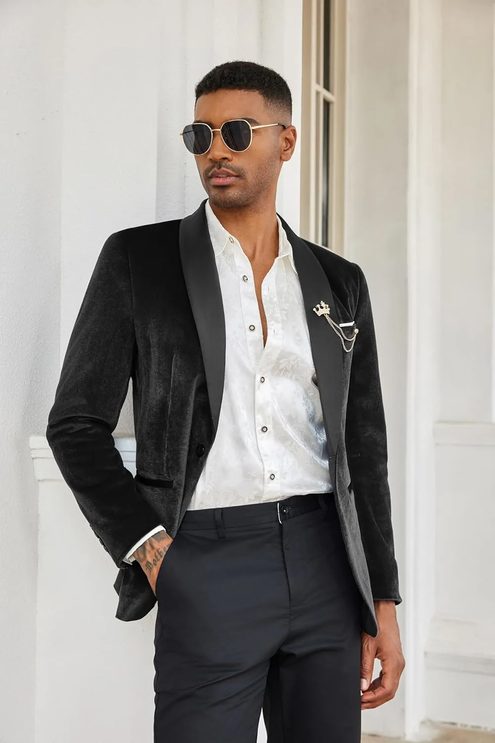 mens velvet tuxedo jacket 2