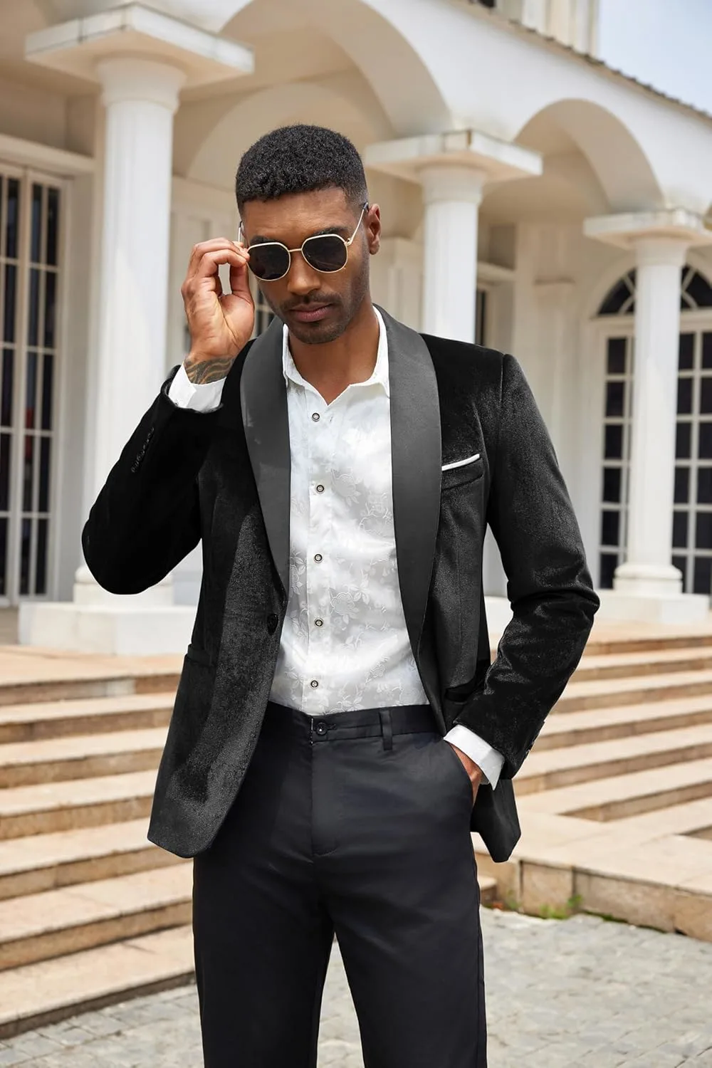 mens velvet tuxedo jacket 3