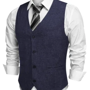 mens vest casual suit 1