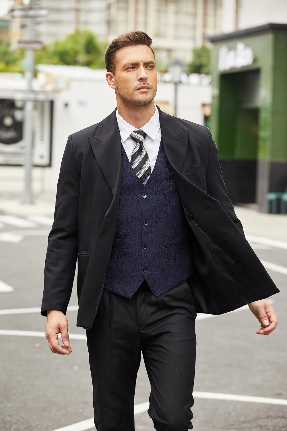 mens vest casual suit 4