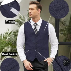 mens vest casual suit 5