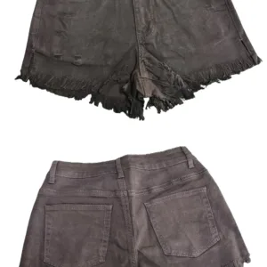 mid rise denim shorts 4