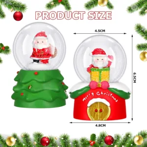 mini christmas snow globes 2