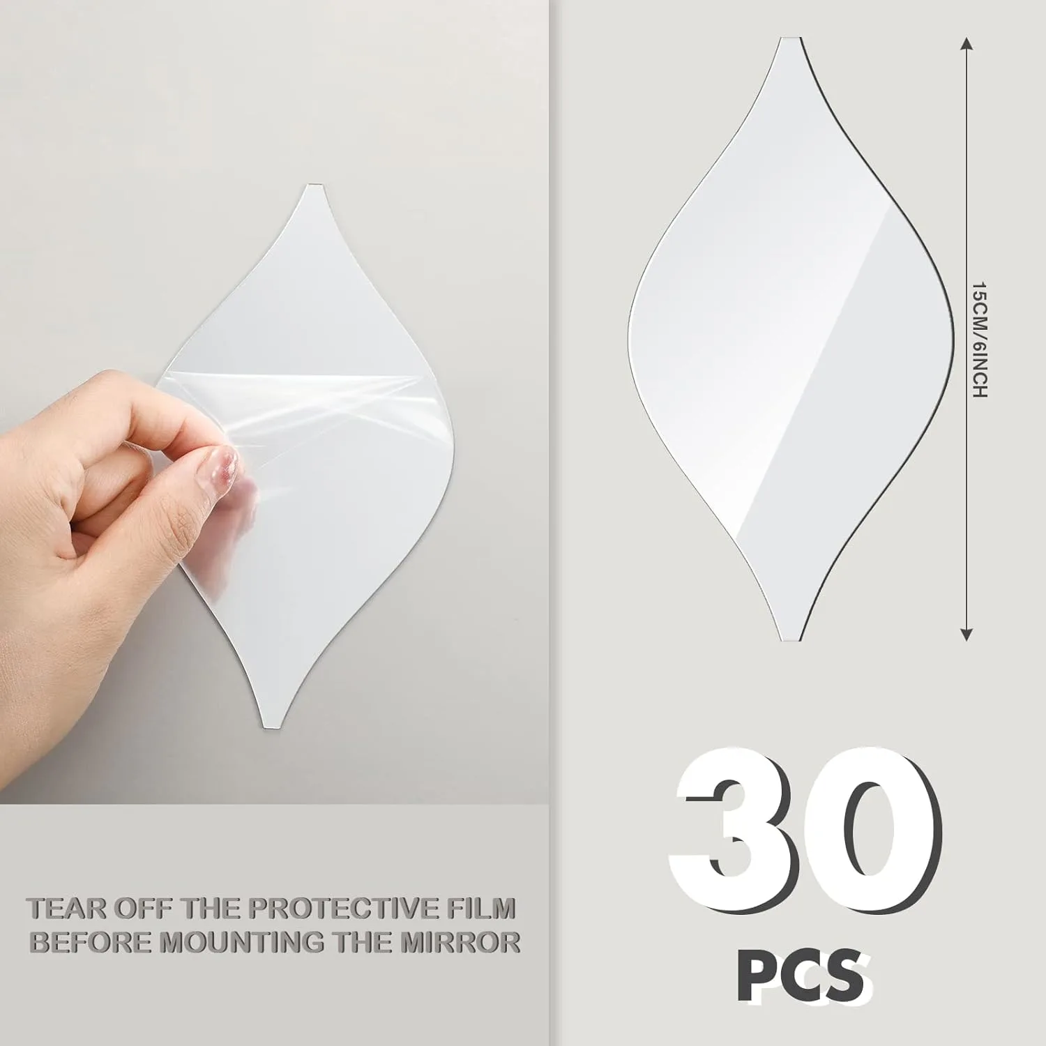 mirror wall stickers drop 2