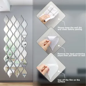 mirror wall stickers drop 3