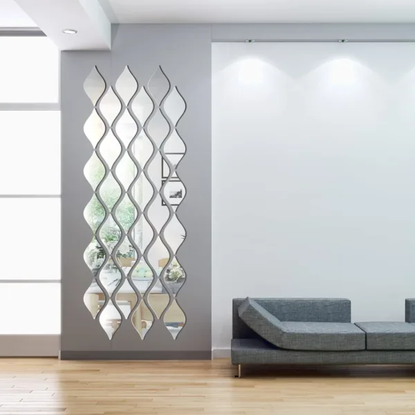 mirror wall stickers drop 4